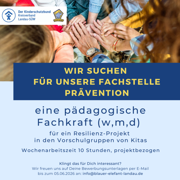 Wir suchen Verstärkung für unsere Fachstelle Prävention