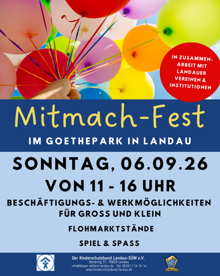 Es ist wieder soweit – das Mitmach-Fest in Landau findet bald statt!